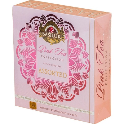 BASILUR Gift Pink Tea Assorted přebal 40 gastro sáčků 40 x 1,5 g