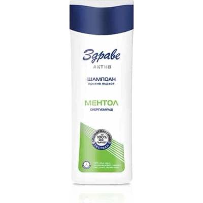 Арома Шампоан против пърхот ЗДРАВЕ АКТИВ МЕНТОЛ Енергизиращ 200 мл (а-565677)