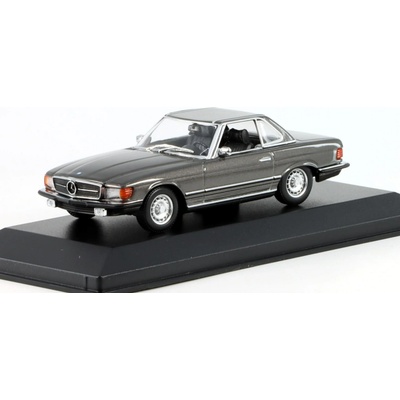 Mercedes-Benz 300 SL R107 Cabriolet Hardtop 1974 šedá Minichamps 1:43