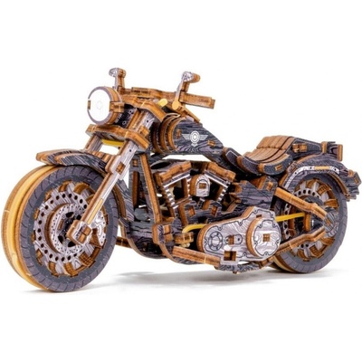 Wooden City 3D puzzle Motocykl Cruiser Limitovaná edice 168 ks