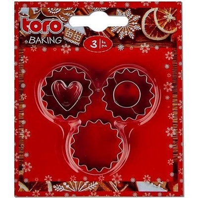 TORO Vykrajovátka na cukroví Vroub. - Srdce 3 ks – Zboží Mobilmania