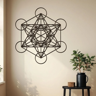 dřevo života Dřevěná dekorace na zeď METATRON Rozměry (cm): 54x60, Zvolte barvu dekoru: Wenge
