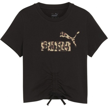 PUMA Детска тениска Puma Ess+ Animal Knotted Tee G T-Shirt Girls - Puma Black