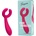 EasyToys Couple - вибратор за двойки - акумулаторен, водоустойчив - розов