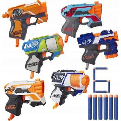 Veľká sada Nerf Strike Gun 6 ks pištoľ + penové náboje ZA5181