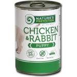 AKVATERA Nature's Protection DOG Puppy Chicken & Rabbit, консерва с пилешко и заешко месо за подрастващи кучета, Литва - 400 гр