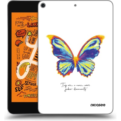 Picasee silikónový obal Apple iPad mini 2019 5. gen Diamanty White prehľadný