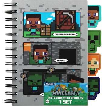 Paladone Тефтер Paladone Games: Minecraft - Characters, формат А5 (108781)