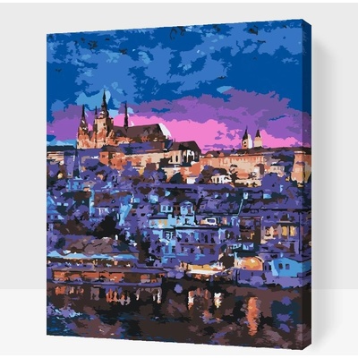 Painting Queens Painting Queens Pražský hrad 80 x 100 cm bez rámu a bez vypnutí plátna PBN/PRAGUECASTLE/80X100/WO