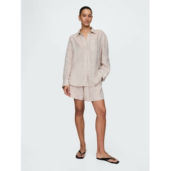 GAP Ленени къси панталони GAP GAP | Bezhov | ЖЕНИ | XXS