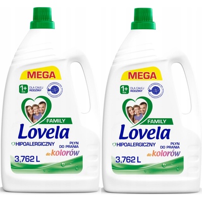 Lovela Family Hypoalergenní prací prostředek na barevné prádlo 2 x 3,762 l