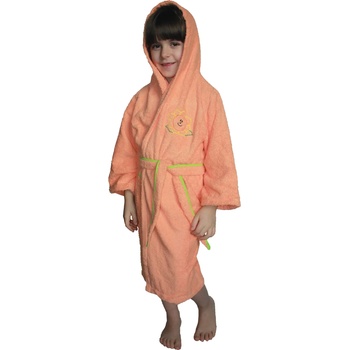 Image 1 of Оранжев детски халат памук