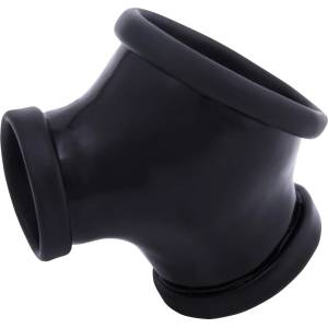Toylie Latex Sleeve with Penis and Testicle Ring Gil Black