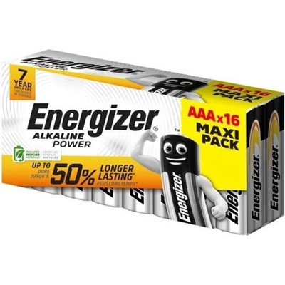 Energizer Батерии алкални Energizer Alkaline Power (E302743900), AAA, LR03, 1.5V, 16бр. в опаковка (E302743900)
