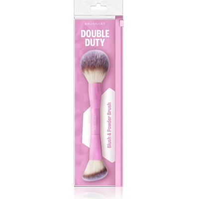 BrushArt Double Duty Blush & Powder brush štětec na tvářenku a pudr oboustranný 1 ks