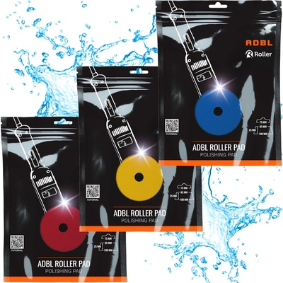 Sada ADBL Roller DA Hard Cut + Polish + Soft polish 75 mm