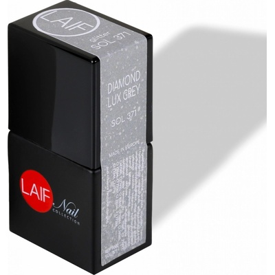 Laif Gel lak stříbrný SOL 371 Diamond Lux Grey 10 ml
