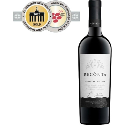 Cantina Santa Maria La Palma RECÒNTA Cagnulari Alghero DOC Riserva Linea Prestige suché červené 2019 14,5% 0,75 l (holá láhev)