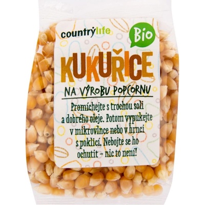 Country Life Kukuřice na výrobu popcornu Bio 200g