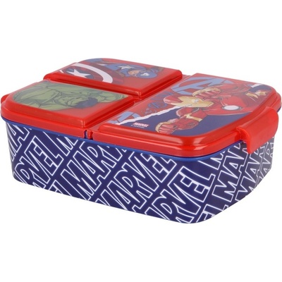 Stor delený plastový box na desiatu Avengers 57720