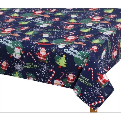 Bellatex obrus VÁNOCE vánoční motiv modrý 120x140cm