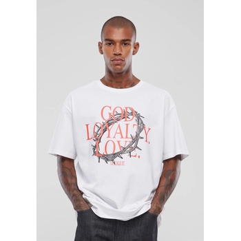 Mister Tee Мъжка тениска в бял цвят Mister Tee God Loyalty Love OversizeUB-MT2870-00220 - Бял, размер XS