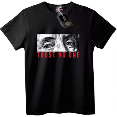 NOONEBRAND Тениска Не Вярвай Никому - 2XL, White