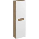 SAPHO Wave - Висок шкаф 40x140x20 см, 2 врати, Д/Л, бяло/дъб кунео WA250-3025 (WA250-3025)