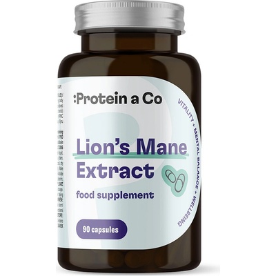 ProteinaCo Lion's Mane korálovec ježatý, extrakt 30% polysacharidov, 90 kapsúl