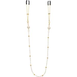Taboom Tweezers Pearl & Deluxe Chain Gold