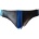 Rouge Leather Jocks with Stripe Black/Blue, S