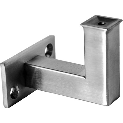 Držák madla na stěnu (58x72mm), broušená nerez K320 / AISI304