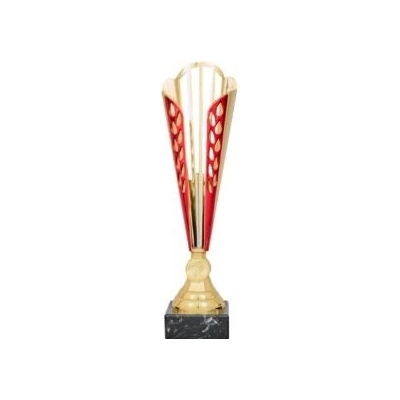 Zlatočervený sportovní pohár 32 36 cm 32 cm