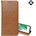 Gigapack Poco M8 Pro / Redmi Note 15 Pro Plus 5G GIGAPACK Калъф с капак, от естествена кожа, FLIP, поставка за маса, СВЕТЛОКАФЯВ (GP-182597)