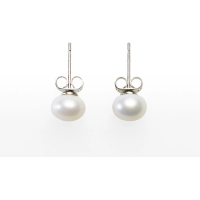 SVĚT KAMENŮ s.r.o. Perla bílá náušnice kulička 00171373