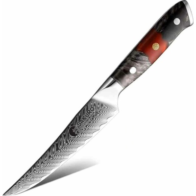 SaKuRo Steakový nůž z damaškové oceli Sakai 12,7 cm