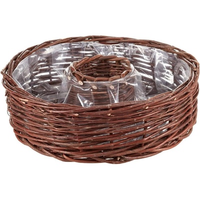 Hradil H163 Proutěný obal přírodní Rozměry koše: Pr. 32cm, výška 10 cm