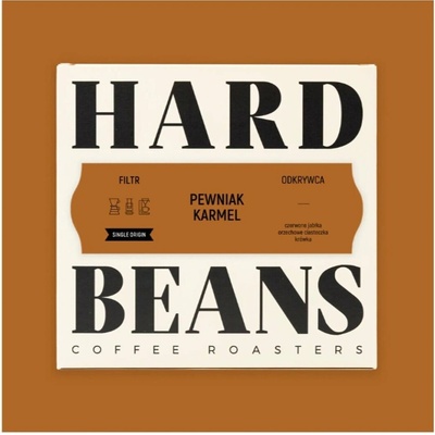 Hard Beans Coffee karamelová filtrovaná káva zrnková 250 g