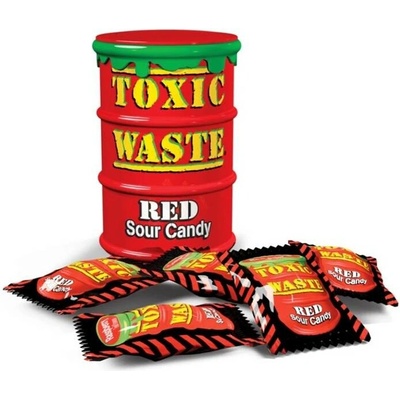 Toxic Waste Red extrémně kyselé bonbóny 42 g