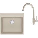 Franke - Кухненски комплект G274SA мивка Fragranite MRG 610-52 RTL и смесител FC 6018.082, сахара 114.0700. 789 (114.0700.789) Мивка за вграждане