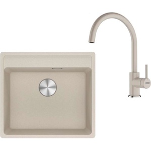 Franke - Кухненски комплект G274SA мивка Fragranite MRG 610-52 RTL и смесител FC 6018.082, сахара 114.0700. 789 (114.0700.789) Мивка за вграждане