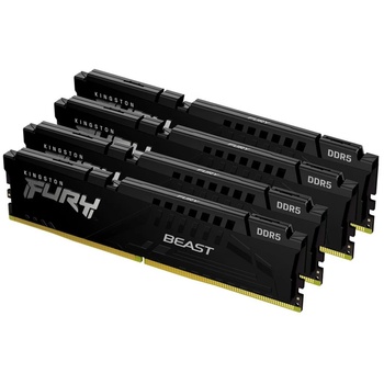 Image 1 of Kingston FURY Beast 128GB (4x32GB) DDR5 5600MHz KF556C40BBK4-128