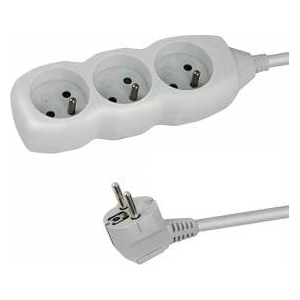 Esperanza power strip 3 sockets 1.5m white