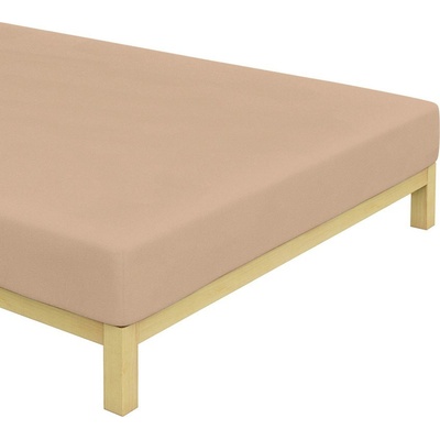 Tiptrade Froté prostěradlo Světle Hnědé 90x200