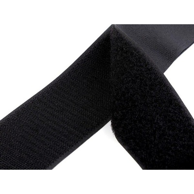 Suchý zip háček + plyš šíře 50 mm METRÁŽ - 1 bílá