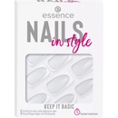 Essence Nails In Style umělé nehty 15 Keep It Basic 12 ks