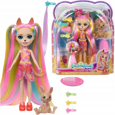 Mattel Enchantimals Deluxe Hair Kartice Kangaroo HTJ70
