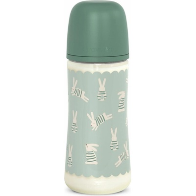 Suavinex Kojenecká láhev Wonderland fyziol průtok L zelený králík 360 ml