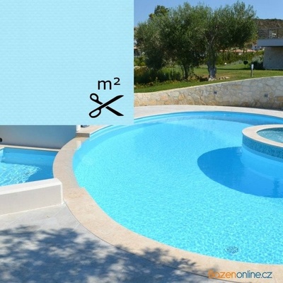 ELBE Bazénová folie světle modrá SBG 150 Klasik 1,65 m stříhaná