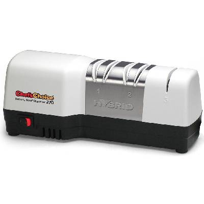 EdgeCraft M 270 - brúska na nože 3-stupňové brúsenie Hybrid elektricko / manuálna - Biela
